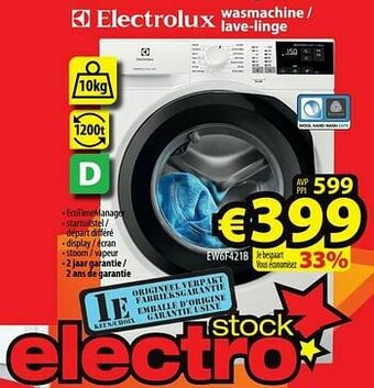 Electrolux wasmachine - lave-linge ew6f421b