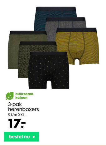 3-pak herenboxers