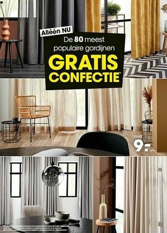 Kwantum Populaire gordijnen aanbieding