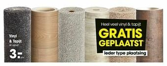 Kwantum Vinyl + tapijt aanbieding