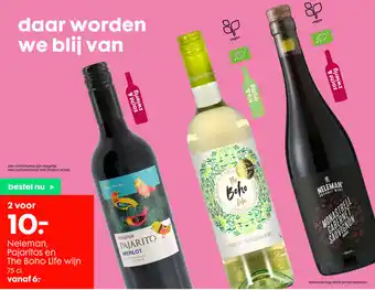 HEMA Nelemon, Pajaritos en The Boho Life wijn aanbieding