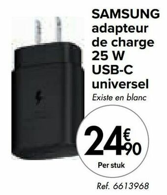 Samsung adapteur de charge 25 w usb-c universel