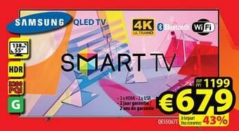 ElectroStock Samsung qled tv qe55q67t aanbieding