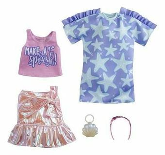 Dreamland Barbie kledijset 2 outfits - Stoere zeemeerminnen aanbieding