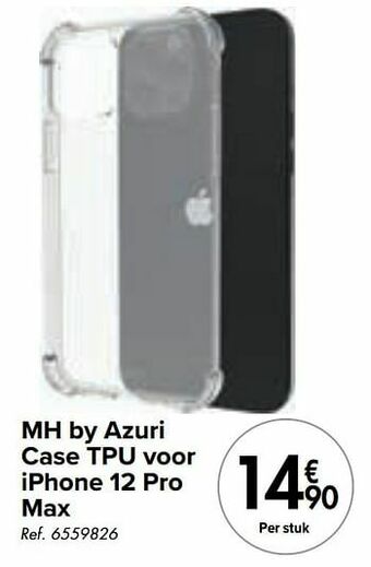 Carrefour Mh by azuri case tpu voor iphone 12 pro max aanbieding