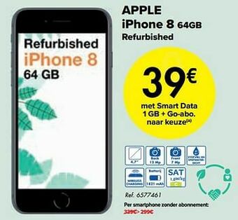 Carrefour Apple iphone 8 64gb refurbished aanbieding