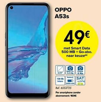 Carrefour Oppo a53s aanbieding