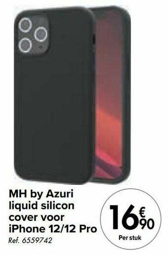 Carrefour Mh by azuri liquid silicon cover voor iphone 12-12 pro aanbieding