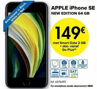 Carrefour Apple iphone se new edition 64 gb aanbieding