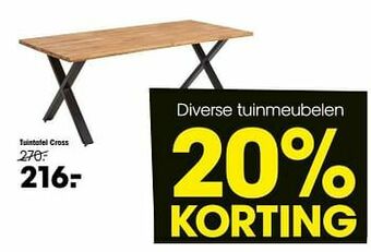 Tuintafel cross