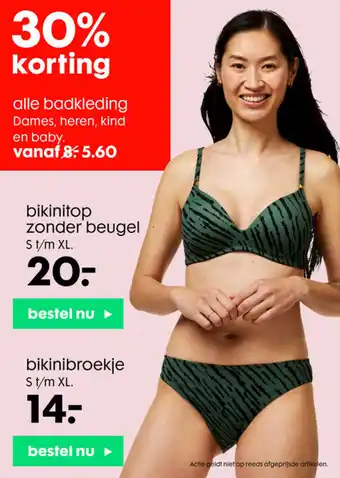 Bikinitop zonder beugel