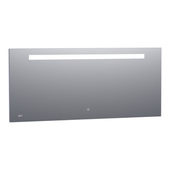 Sawiday Saniclass exclusive line clock spiegel 160x70cm met verlichting met klok aluminium aanbieding