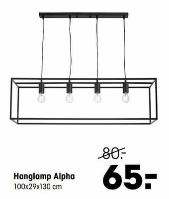 Kwantum Hanglamp alpha aanbieding