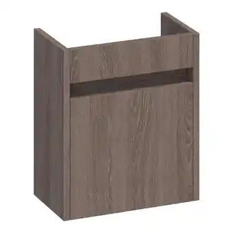 Saniclass nexxt fonteinonderkast 40x45x22cm met 1 rechtsdraaiende deur met greep mfc legno viola