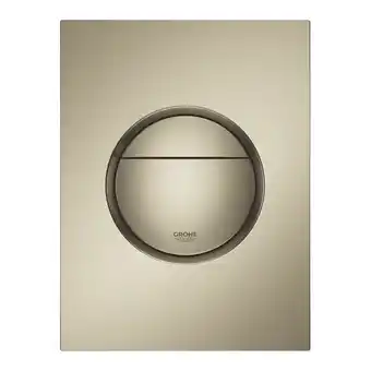 Grohe nova s-size drukplaat nikkel geborsteld