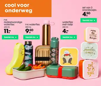 HEMA RVS Dubbelwandige waterfles aanbieding