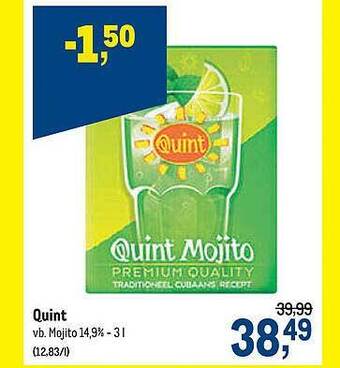 Makro Quint Mojito aanbieding