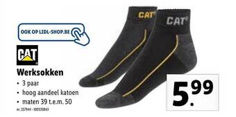 Lidl Cat Werksokken aanbieding