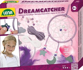 Bol.com Lena maak je eigen dromenvanger meisjes rvs/wol paars 8-delig aanbieding