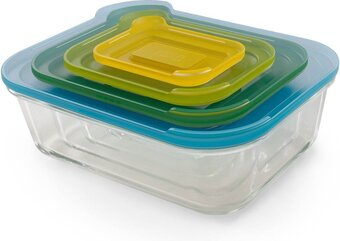 Bol.com Joseph joseph nest ovenschalen - incl. deksels - glas - 4 stuks aanbieding