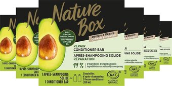 Bol.com Nature box avocado repair conditioner bar 6x 80gr - grootverpakking aanbieding