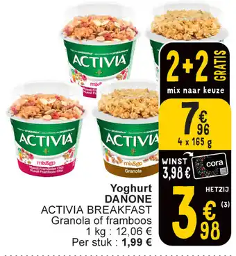 Cora Danone Yoghurt aanbieding