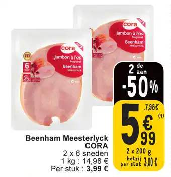 Cora Cora Beenham Meesterlyck aanbieding