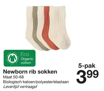 Newborn rib sokken