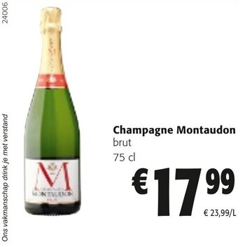 Colruyt Champagne Montaudon aanbieding