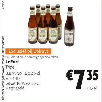 Colruyt LeFort Tripel aanbieding