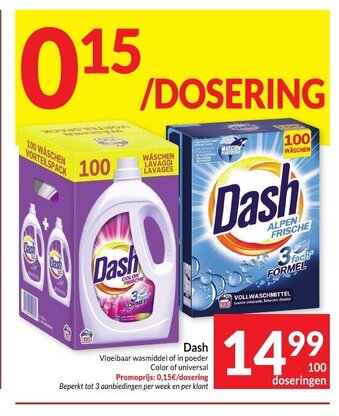 Intermarché Dash aanbieding