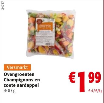 Colruyt Ovengroenten Champignons en zoete aardappel aanbieding