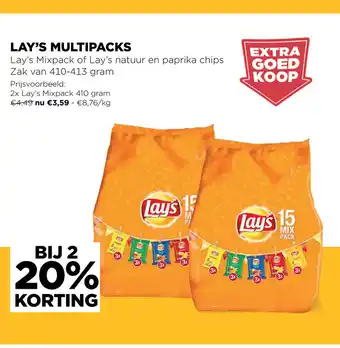 Jumbo Lay's Multipacks aanbieding