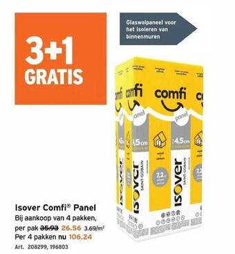 GAMMA Isover comfi panel aanbieding