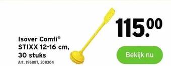 GAMMA Isover comfi stixx 12-16 cm, 30 stuks aanbieding