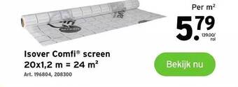 GAMMA Isover comfi screen aanbieding