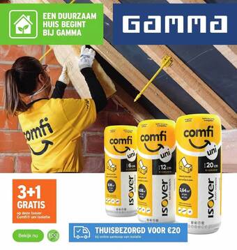 GAMMA Isover comfi uni isolatie aanbieding