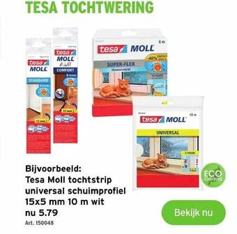 GAMMA Tesa moll tochtstrip universal schuimprofiel aanbieding