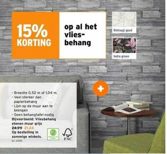 GAMMA Vliesbehang aanbieding