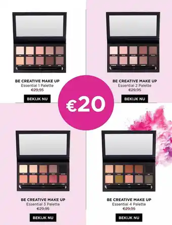 ICI PARIS XL Be creative make up essential 1 palette, be creative make up essentiel 2 palette, be creative make up essential 3 palette, be aanbieding