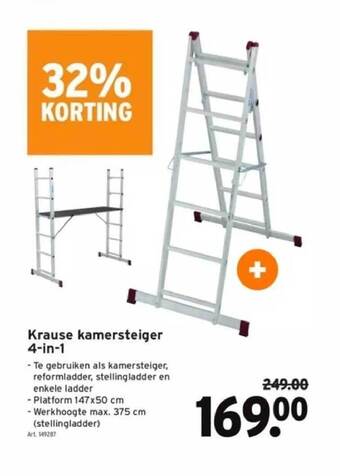 Krause kamersteiger 4in1