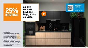 GAMMA Gamma keukens ingo, krita en lista aanbieding