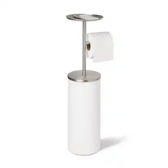 Sawiday Umbra portaloo wc-rolhouder 22x17x65cm staal wit/nikkel aanbieding