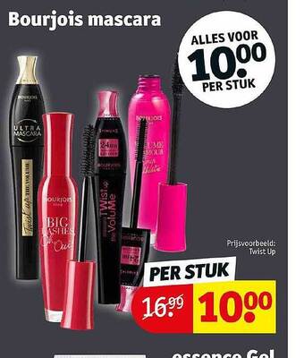 Kruidvat Bourjois mascara aanbieding
