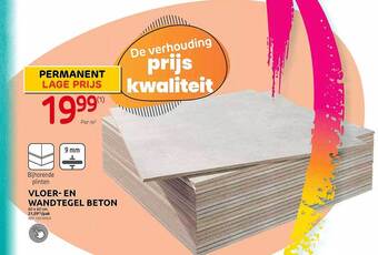 Brico Vloer- en wandtegel beton aanbieding