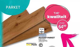 Brico Massief parket aanbieding