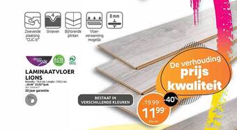 Brico Laminaatvloer lions aanbieding