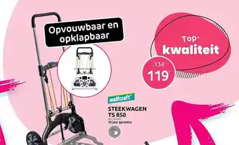 Brico Wolfcraft steekwagen ts 850 aanbieding