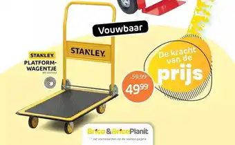 Brico Stanley platformwagentje aanbieding