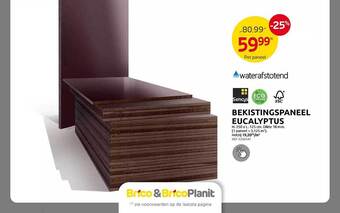 Brico Bekistingspaneel eucalyptus aanbieding